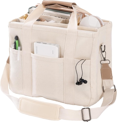 Borsa di tela con tasche multiple Borsa di crossbody per donne Borsa di moda per spalle Tutto Borsa di tutto con Compart