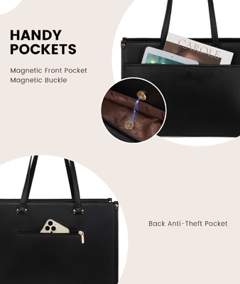 Lovevook Borsa portatile per donne, Borsa portatile da 15,6 pollici Borsa da 2 in 1 Borsa da lavoro professionale Portafogli da lavoro con frizione