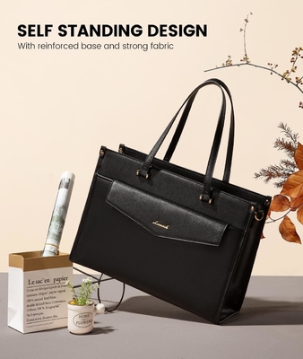 Lovevook Borsa portatile per donne, Borsa portatile da 15,6 pollici Borsa da 2 in 1 Borsa da lavoro professionale Portafogli da lavoro con frizione
