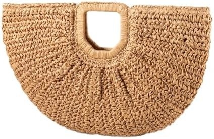 YYW BORSA TOTE fatta a mano per donne, tessuta a mano BORSA HOBO GRANDE PER DONNE Manico rotondo anello TOTO ESTERNO BORSA PISCALE PISCALE