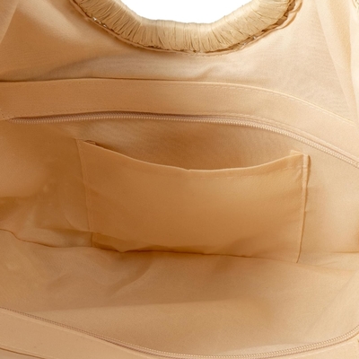 YYW BORSA TOTE fatta a mano per donne, tessuta a mano BORSA HOBO GRANDE PER DONNE Manico rotondo anello TOTO ESTERNO BORSA PISCALE PISCALE