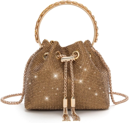 Bling Crystal Rhinestone Purse per donne Sparkly Clutch Handbag Crossbody Bag per il ballo di nozze serale