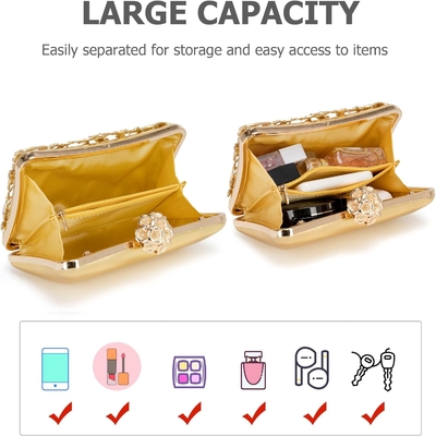 Borsa da sera Borsa da coppia Borse per donne Borsa di strass Borsa di festa spumante Borsa da spalla Borsa da matrimonio con catena