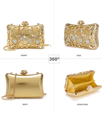 Borsa da sera Borsa da coppia Borse per donne Borsa di strass Borsa di festa spumante Borsa da spalla Borsa da matrimonio con catena