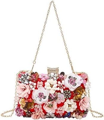 Lettuce FLOR Clutch BORSA VESTERNA BORSA PER DONNE FESTA FORMALE BORSA DI MANO CATENA Cintura BORSA