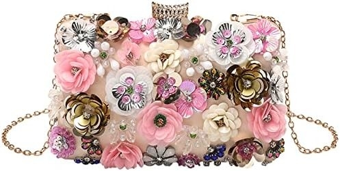 Lettuce FLOR Clutch BORSA VESTERNA BORSA PER DONNE FESTA FORMALE BORSA DI MANO CATENA Cintura BORSA