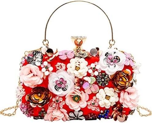 Lettuce FLOR Clutch BORSA VESTERNA BORSA PER DONNE FESTA FORMALE BORSA DI MANO CATENA Cintura BORSA