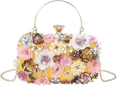 Lettuce FLOR Clutch BORSA VESTERNA BORSA PER DONNE FESTA FORMALE BORSA DI MANO CATENA Cintura BORSA
