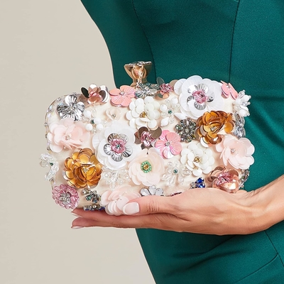 Lettuce FLOR Clutch BORSA VESTERNA BORSA PER DONNE FESTA FORMALE BORSA DI MANO CATENA Cintura BORSA