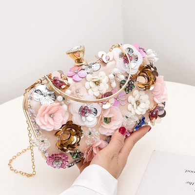 Lettuce FLOR Clutch BORSA VESTERNA BORSA PER DONNE FESTA FORMALE BORSA DI MANO CATENA Cintura BORSA