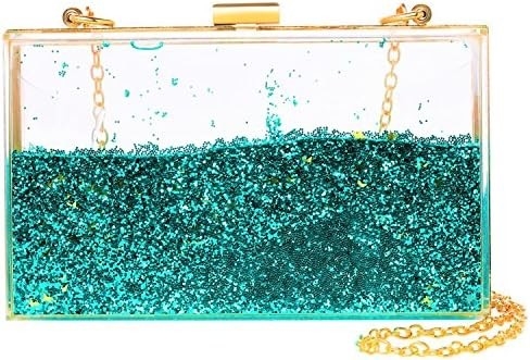 JeVenis Magical Sequins trasparenti Borsa di coppia Borsa da sera per la festa Sposa del ballo