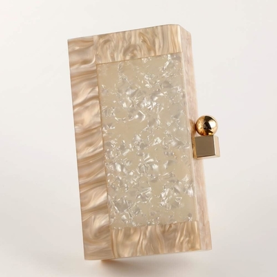 Donna Acrilico Sacchetto di Clutch di Serata Glitter Borsa di Marmo Borsa da mano per matrimonio Cocktail Party Ballo