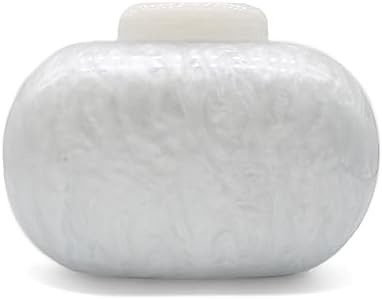 Borsa da sera in acrilico per donne con forma di conchiglia Borsa spalla crossbody borsa glitter borsa da mano in marmo