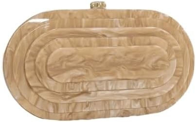 Borsa da sera in acrilico per donne con forma di conchiglia Borsa spalla crossbody borsa glitter borsa da mano in marmo