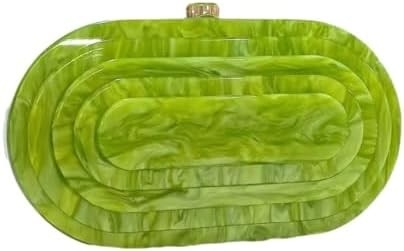 Borsa da sera in acrilico per donne con forma di conchiglia Borsa spalla crossbody borsa glitter borsa da mano in marmo