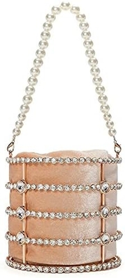 BORSA VESTERNA BORSA DI DONNA BORSA di manica con diamanti di perla per il matrimonio festa di compleanno