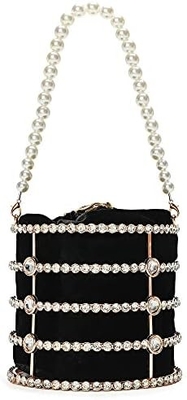 BORSA VESTERNA BORSA DI DONNA BORSA di manica con diamanti di perla per il matrimonio festa di compleanno