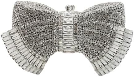 UMREN DONNE ELEGANTE farfalla borse da sera di strass LUXURO CRISTAL CLUTCH Festa di nozze cocktail borsa da mano