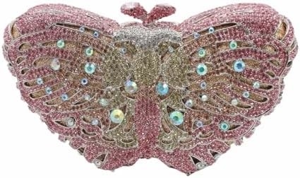 UMREN DONNE ELEGANTE farfalla borse da sera di strass LUXURO CRISTAL CLUTCH Festa di nozze cocktail borsa da mano