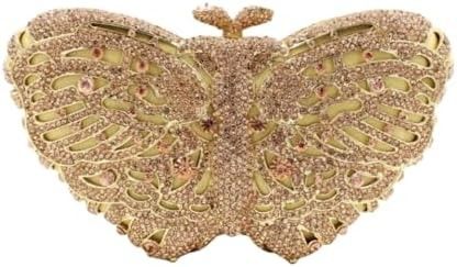 UMREN DONNE ELEGANTE farfalla borse da sera di strass LUXURO CRISTAL CLUTCH Festa di nozze cocktail borsa da mano
