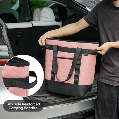 BALINE LARGE 36-CAN COOLER BAGS ISOLATO, PEVA SOFT COOLER TOTE BAG, BAG di alimentari isolati con top zippered