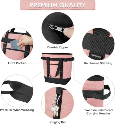 BALINE LARGE 36-CAN COOLER BAGS ISOLATO, PEVA SOFT COOLER TOTE BAG, BAG di alimentari isolati con top zippered