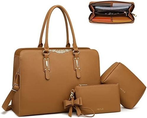 KEYLI 4PC SETS BORSA DELL'LATPUTTER PER DONNE BORSA DELL'LATPUTTER in pelle grande BORSA con porta di ricarica USB BORSA DELL'OLTRO BORSA PU