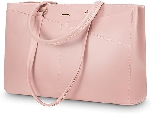 LAPTOP TOTE BAG PER DONNE 15,6 pollici di pelle impermeabile BALZETTI PER COMPUTATORE BUSINESS OFFICE LAVORO BRIEFCASE NERO