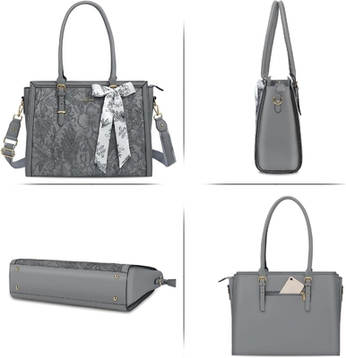 MOISISO BORSA PER DONNE, 17-17.3 pollici PU BORSA PER PELLE COMPATIBILE CON MACBOOK, HP, DELL, ASUS NoteBOOK