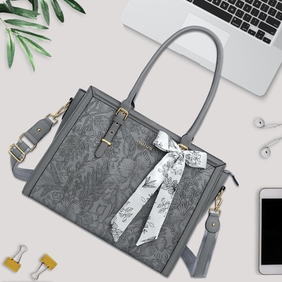 MOISISO BORSA PER DONNE, 17-17.3 pollici PU BORSA PER PELLE COMPATIBILE CON MACBOOK, HP, DELL, ASUS NoteBOOK