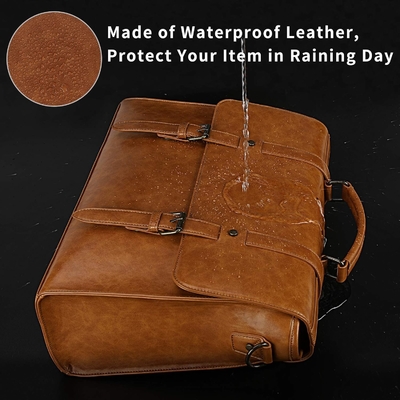 BORSA MESSENGER VINTAGE 15,6 pollici di pelle impermeabile portatile portatile grande borsa a spalla BORSA RETRO OFFICE COLLEGIO