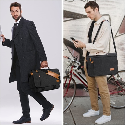 STARER MEN MESSENGER BAG 15,6 pollici, tela resistente all'acqua BACCO DEL COMPUTATORE BACCO DI LAVORO, BACCO DELL'OSTRALE BRIEFCASE BACCHEL