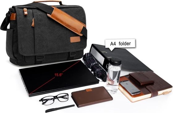 STARER MEN MESSENGER BAG 15,6 pollici, tela resistente all'acqua BACCO DEL COMPUTATORE BACCO DI LAVORO, BACCO DELL'OSTRALE BRIEFCASE BACCHEL