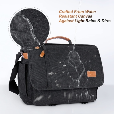 STARER MEN MESSENGER BAG 15,6 pollici, tela resistente all'acqua BACCO DEL COMPUTATORE BACCO DI LAVORO, BACCO DELL'OSTRALE BRIEFCASE BACCHEL