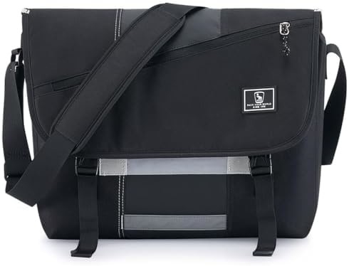 OIWAS Messenger Bag per Uomini, 15.6 Inch Laptop Crossbody Bag Donna Casual Sacchetto Shoulder Bag Ufficio Viaggi del Collegio