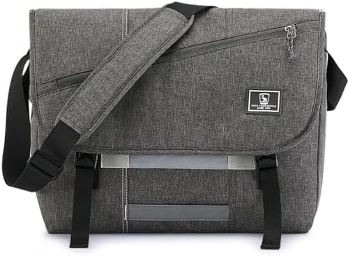OIWAS Messenger Bag per Uomini, 15.6 Inch Laptop Crossbody Bag Donna Casual Sacchetto Shoulder Bag Ufficio Viaggi del Collegio