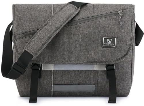 OIWAS Messenger Bag per Uomini, 15.6 Inch Laptop Crossbody Bag Donna Casual Sacchetto Shoulder Bag Ufficio Viaggi del Collegio