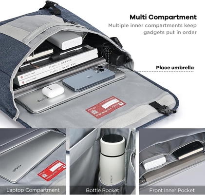 OIWAS Messenger Bag per Uomini, 15.6 Inch Laptop Crossbody Bag Donna Casual Sacchetto Shoulder Bag Ufficio Viaggi del Collegio