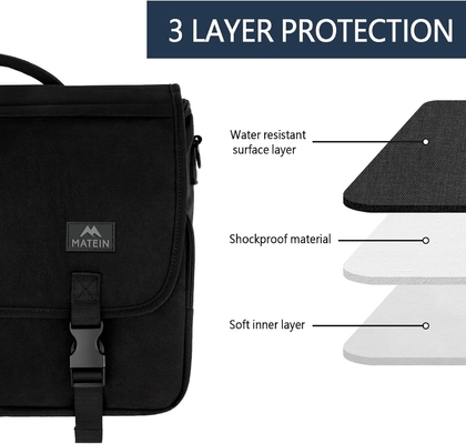 BORSA MESSENGER PER Uomini, DONNE BRIEFCASES leggero BORSA LAPTOP UOMO 15,6 pollici resistente all'acqua scuola crossbody