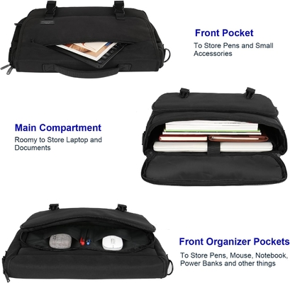 BORSA MESSENGER PER Uomini, DONNE BRIEFCASES leggero BORSA LAPTOP UOMO 15,6 pollici resistente all'acqua scuola crossbody