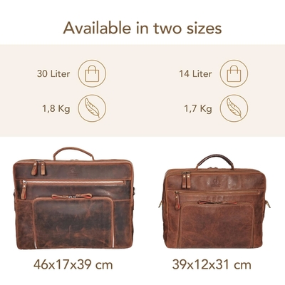 Sacchetto portatile San Francisco 17 pollici sacchetto a mano in pelle per notebook valigetta per ufficio