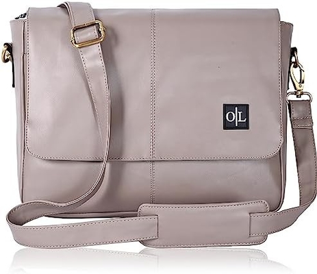 Pelle di rovere Pelle di cuoio borsa da messaggero per uomini e donne borsa portatile per ufficio, scuola, spalla regolabile