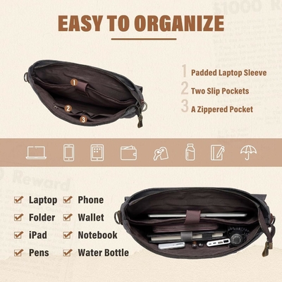 Borsa da uomo, borsa da cuoio, portatile, borsa da spalla, borsetta da lavoro.