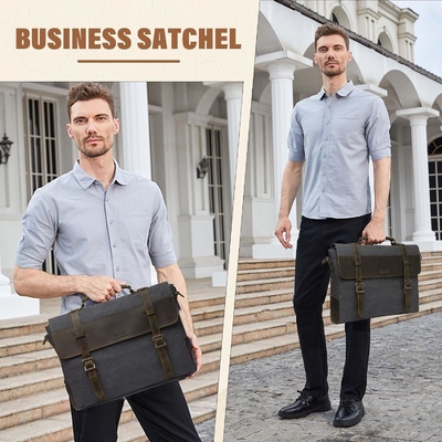 Borsa da uomo, borsa da cuoio, portatile, borsa da spalla, borsetta da lavoro.