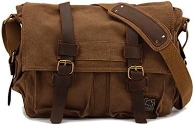 SECHUNK VINTAGE PELLE MILITARIA TASCHIA LATEPOTTER TASCHIA MESSENGER Medio