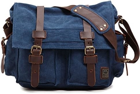 SECHUNK VINTAGE PELLE MILITARIA TASCHIA LATEPOTTER TASCHIA MESSENGER Medio