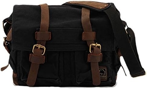 SECHUNK VINTAGE PELLE MILITARIA TASCHIA LATEPOTTER TASCHIA MESSENGER Medio