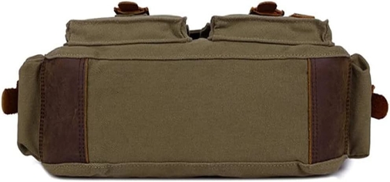 SECHUNK VINTAGE PELLE MILITARIA TASCHIA LATEPOTTER TASCHIA MESSENGER Medio
