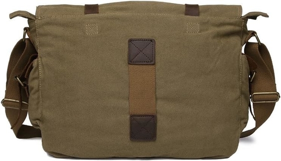 SECHUNK VINTAGE PELLE MILITARIA TASCHIA LATEPOTTER TASCHIA MESSENGER Medio