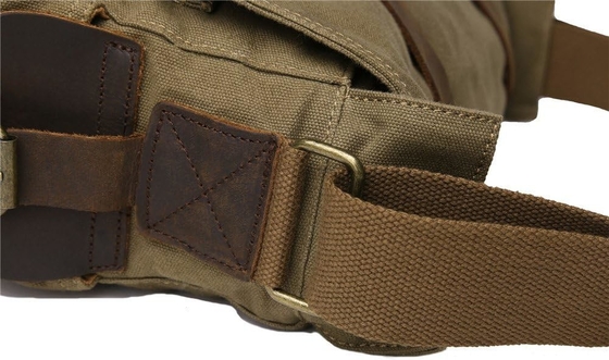 SECHUNK VINTAGE PELLE MILITARIA TASCHIA LATEPOTTER TASCHIA MESSENGER Medio